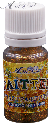 Блискітки (Гліттер) Голографічні Атлас 5 гр - Золото Червоне AS-2007, А-941 фото 2 Блискітки (Гліттер) Голографічні Атлас 5 гр - Золото Червоне AS-2007, А-941 фото 2