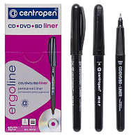 Маркер для CD Centropen чорный liner 0,6 мм  4616