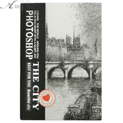 Блокнот 150 х 210 мм фотошоп, город NBA5-80-04F Блокнот 150 х 210 мм фотошоп, город NBA5-80-04F