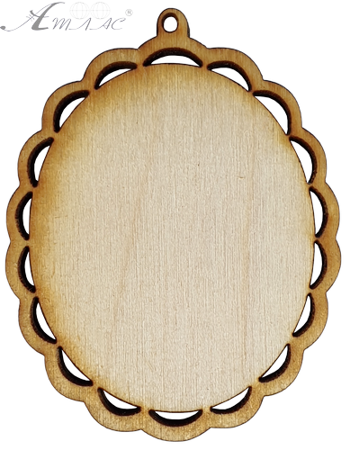 Фигурка фанерная - Кулон овал резной 43 х 60 мм AS-4666, В-0131 Фигурка фанерная - Кулон овал резной 43 х 60 мм AS-4666, В-0131