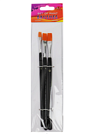Кисть набор нейлон Фреш 3 шт плоские № 8, 10, 12  16225