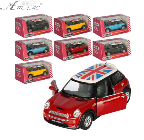 Машинка Kinsmart Mini Cooper S метал інерційна  KT5059WF