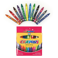 Крейда воскова Crayons 12 кольорів 9 х 80 мм 8496-12E