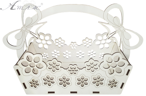 Сувенир Корзинка с бантами 35 х 15 х 20 см  AS-6260