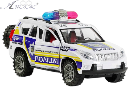 Іграшка Машинка Джип Патрульна Поліція України 27 см Тойота  TK-0223
