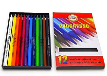 Олівці кольорові Koh-i-Noor 12 кольорів без оболонки 8756