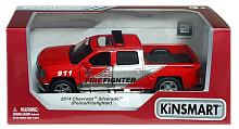 Машинка Kinsmart Chevrolet Silverado Police / Firefighter  KT5381WPR