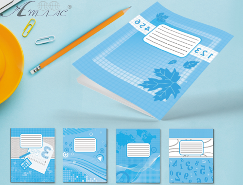 Тетрадь 12 л клетка Фоновая Лидер  959072