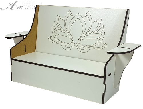 Мебель для кукол ростом 30 см - Диван из МДФ AS-6028