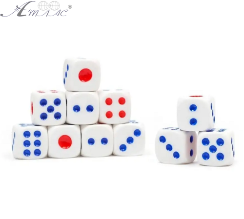 Кубики кости игральные зарики 1 шт 1,5см  04296