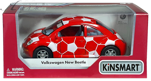 Машинка Kinsmart WV Beetle NEW, разрисованная KT5062W, KT5028WR