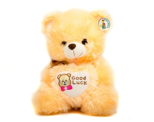 Игрушка Мягкая Мишка с сердцем желтый  35 см  1411/35