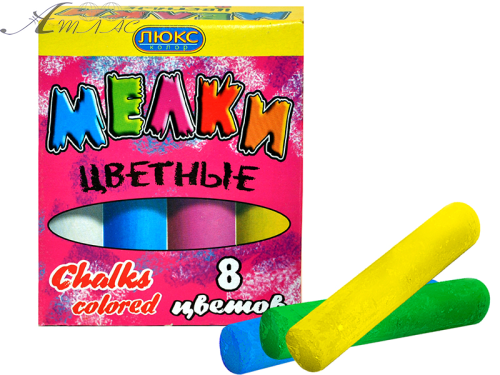 Олівці кольорові Товсті Люкс 8 кольорів А-108 Олівці кольорові Товсті Люкс 8 кольорів А-108