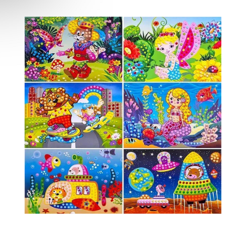 Мозаика по номерам MSK микс картинок  13-127