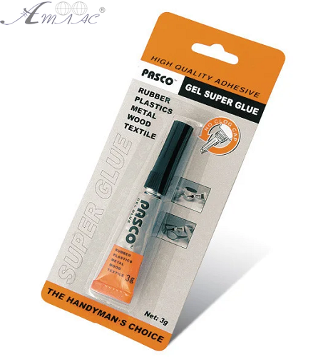 Клей Суперклей-ГЕЛЬ Pasco 3 гр в блістері С-007-2