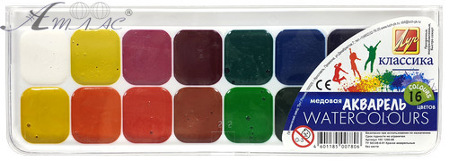 Акварель набор Луч "Классика" 16 цветов Акварель набор Луч "Классика" 16 цветов
