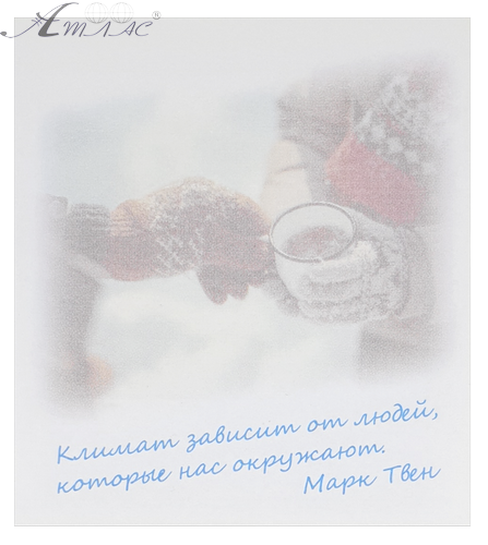 Папір з липким шаром, стікер "Кімат залежить від людей ..." 30 аркушів AS-0540, Р-0136