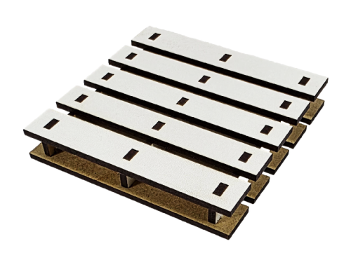 Подставка под чашку Поддон сувенирный двухсторонний из МДФ 9*9*1,5см  AS-6038