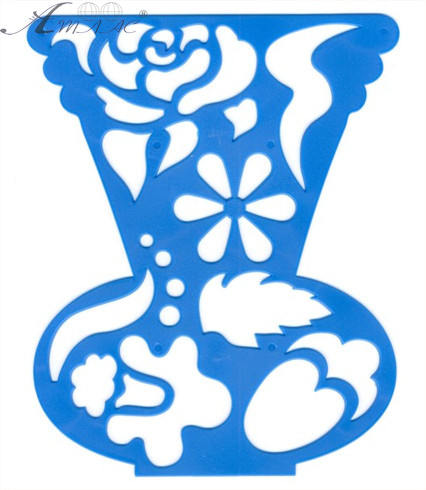 Трафарет для детского творчества Луч "Ваза с цветами" 17С 1147-08 Трафарет для детского творчества Луч "Ваза с цветами" 17С 1147-08