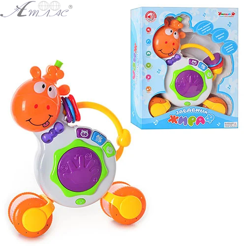 Развивающая игрушка Забавный Жираф Песенки, звуки животных ZYE-E0067 Развивающая игрушка Забавный Жираф Песенки, звуки животных ZYE-E0067