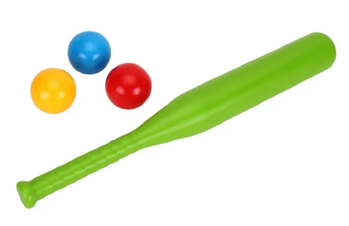 Игрушка Бита для Бейсбола и три мяча пластик  4968 