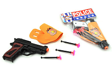 Игрушка Пистолет и пули с присосками  08-16