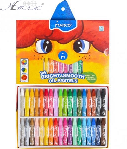 Пастель масляная Marco Colorite 36 цветов 1100OP-36CB, 4800ОР-36СВ Пастель масляная Marco Colorite 36 цветов 1100OP-36CB, 4800ОР-36СВ