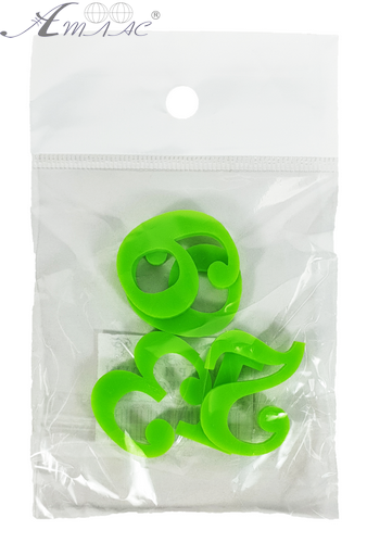 Пластиковые Цифры арабские 4шт зеленые 3мм h=3см AS-0066