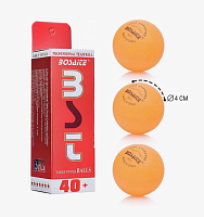 Игрушка Мячик набор 3шт для пинг-понга Оранжевый в коробке  4184, Т007