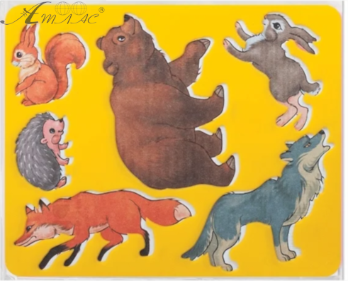 Трафарет для дитячої творчості Луч "Лісові тварини" 9С 446-08