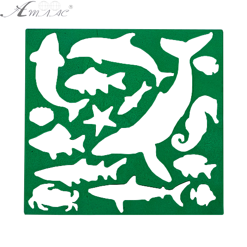 Трафарет "Морские обитатели" 1 шт 13 см AS-0255, К-9067м фото 3