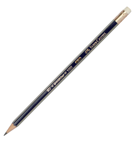 Карандаш графитный Faber Castell GoldFaber В с ластиком 116801