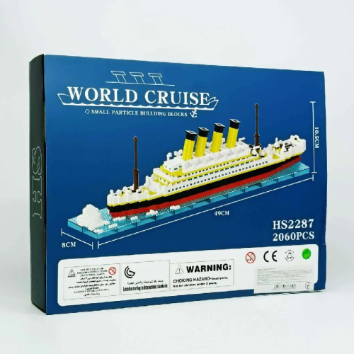 Конструктор Корабль Титаник 2060 деталей 49см  2287 фото 2