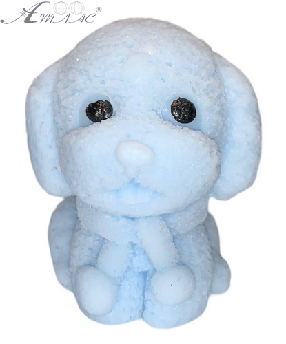 Іграшка Силіконова собака Кольорова блакитна 6см  15767