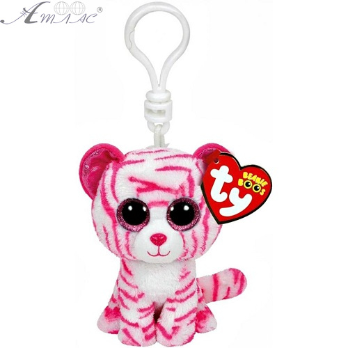 Іграшка М'яка Тигр "Asia" білий Брелок 9 см 36638