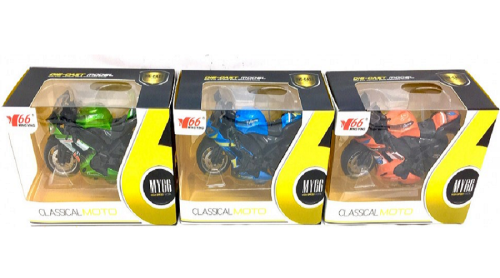 Игрушка Мотоцикл 11 см звук свет в коробке  MY66-M1214 фото 3