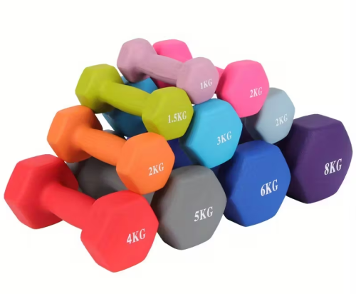 Гантели 2 кг металл 2шт в мягкой оболочке цвет микс  15888