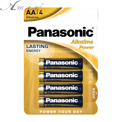 Батарейка пальчикова AA LR6 Panasonic Alkaline Power 1шт 01.2032г  10221 фото 2
