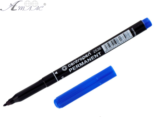 Маркер Centropen перманентный синий 2536 Маркер Centropen перманентный синий 2536