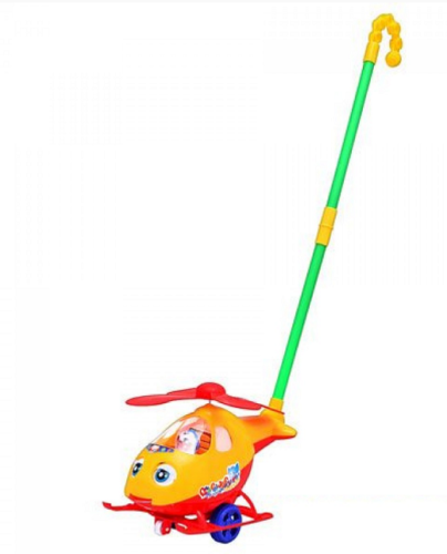 Игрушка Каталка Вертолет пластик 24 см  0302 фото 2