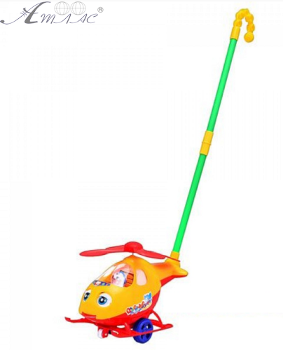 Іграшка Каталка Вертоліт пластик 24 см  0302 фото 2