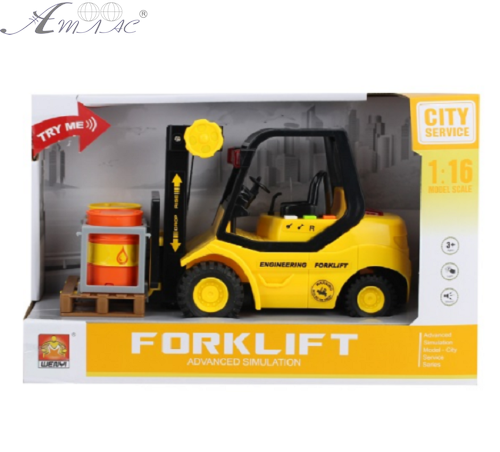 Іграшка Машинка City Service Автонавантажувач зі світлом та звуком 23 см WY692A фото 2 Іграшка Машинка City Service Автонавантажувач зі світлом та звуком 23 см WY692A фото 2