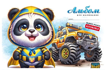 Альбом для рисования А4 16 листов скоба МД Енот  24116