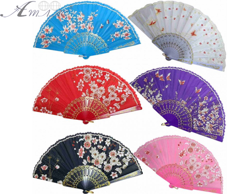 Іграшка Віяло ручний складаний з тканини колір мікс 23 см 02064 фото 2 Іграшка Віяло ручний складаний з тканини колір мікс 23 см 02064 фото 2