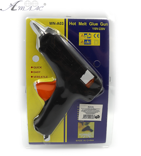 Пістолет для термоклею Black 1,1 см 40W в блістері 0106DSCN Пістолет для термоклею Black 1,1 см 40W в блістері 0106DSCN