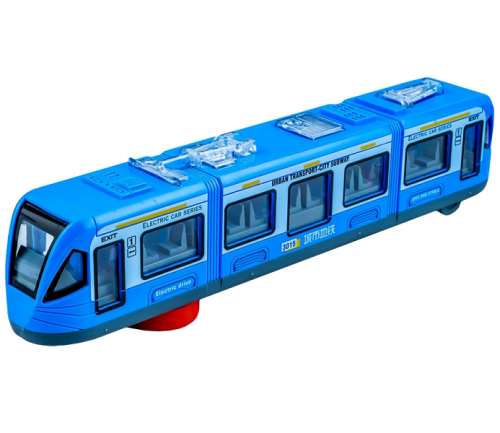 Игрушка Модель Городской поезд пластмассовый  31см Голубой  0085А фото 2