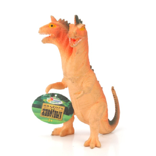 Игрушка силиконовая антистресс, динозавр двухголовый 15 см  12061