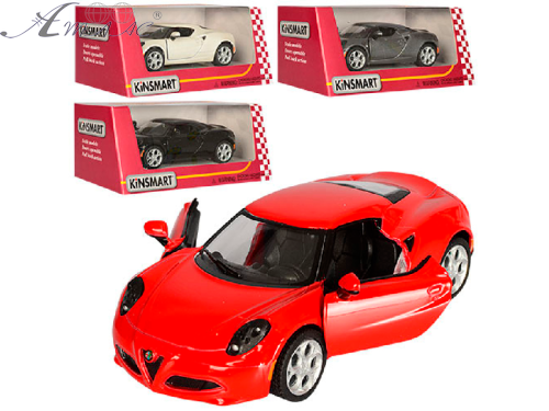 Машинка Kinsmart Alfa Romeo 4C 2013 рік  KT5366W