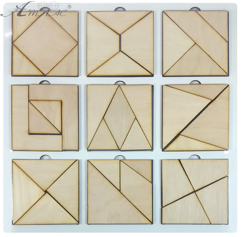 Игрушка развивающая Головоломка Сложи Квадрат, второй уровень сложности AS-7155 Игрушка развивающая Головоломка Сложи Квадрат, второй уровень сложности AS-7155