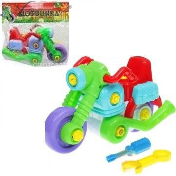 Іграшка Мотоцикл розбірний з інструментами 21 см  ИП30.002 фото 2